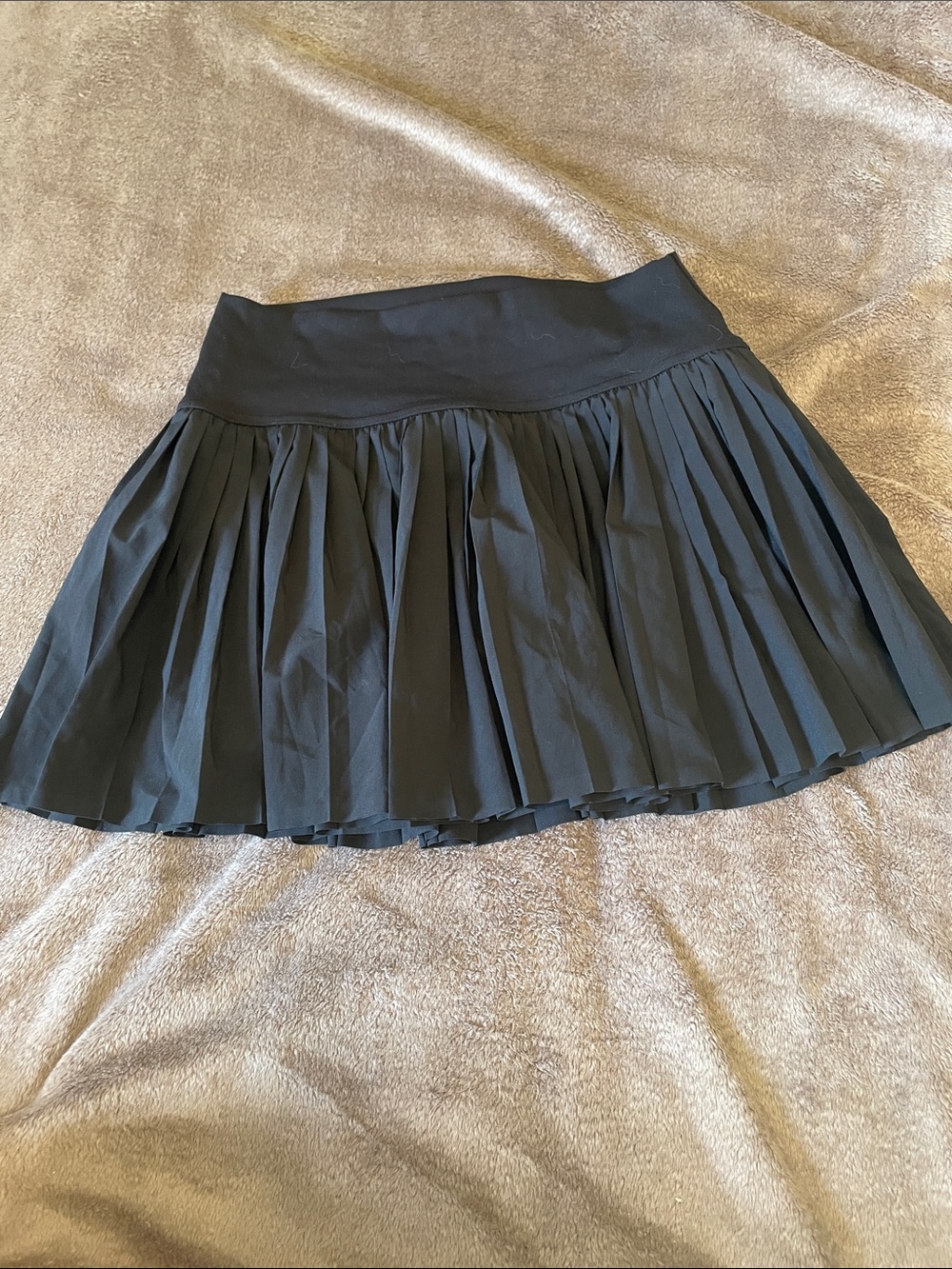 aerie Black Pleated athletic Skort